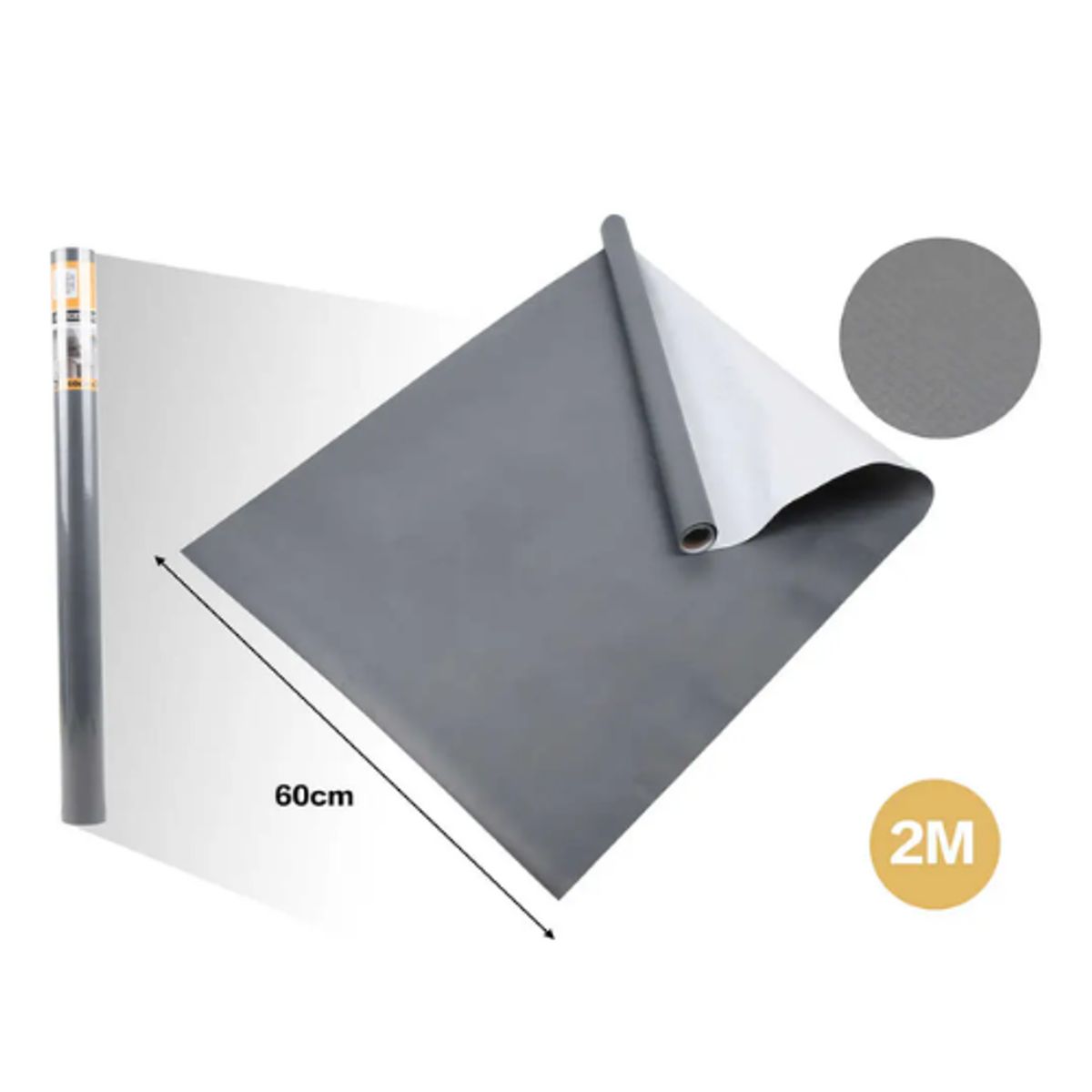 GENERICO - Papel Adhesivo Impermeable 2m x 60cm - Ideal Cocina y Baño