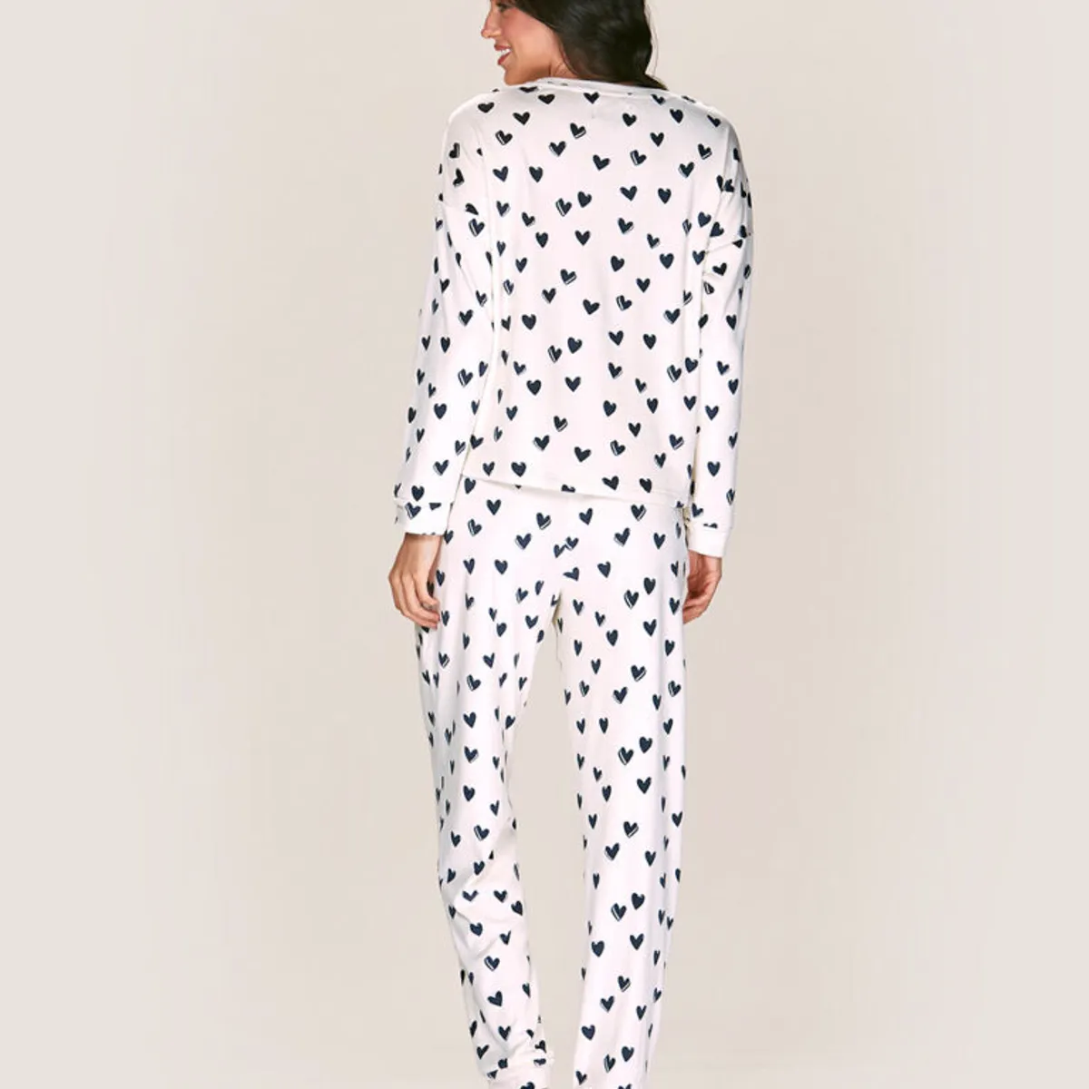 LADY GENNY - PIJAMA SOFT FANTASIA CON DISEÑO CORAZONES