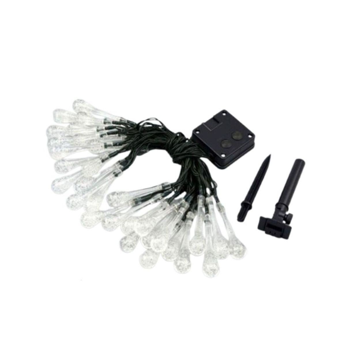 GENERICO - Luces Solares De Gotas 20 LED Amarillas De 4 Metros