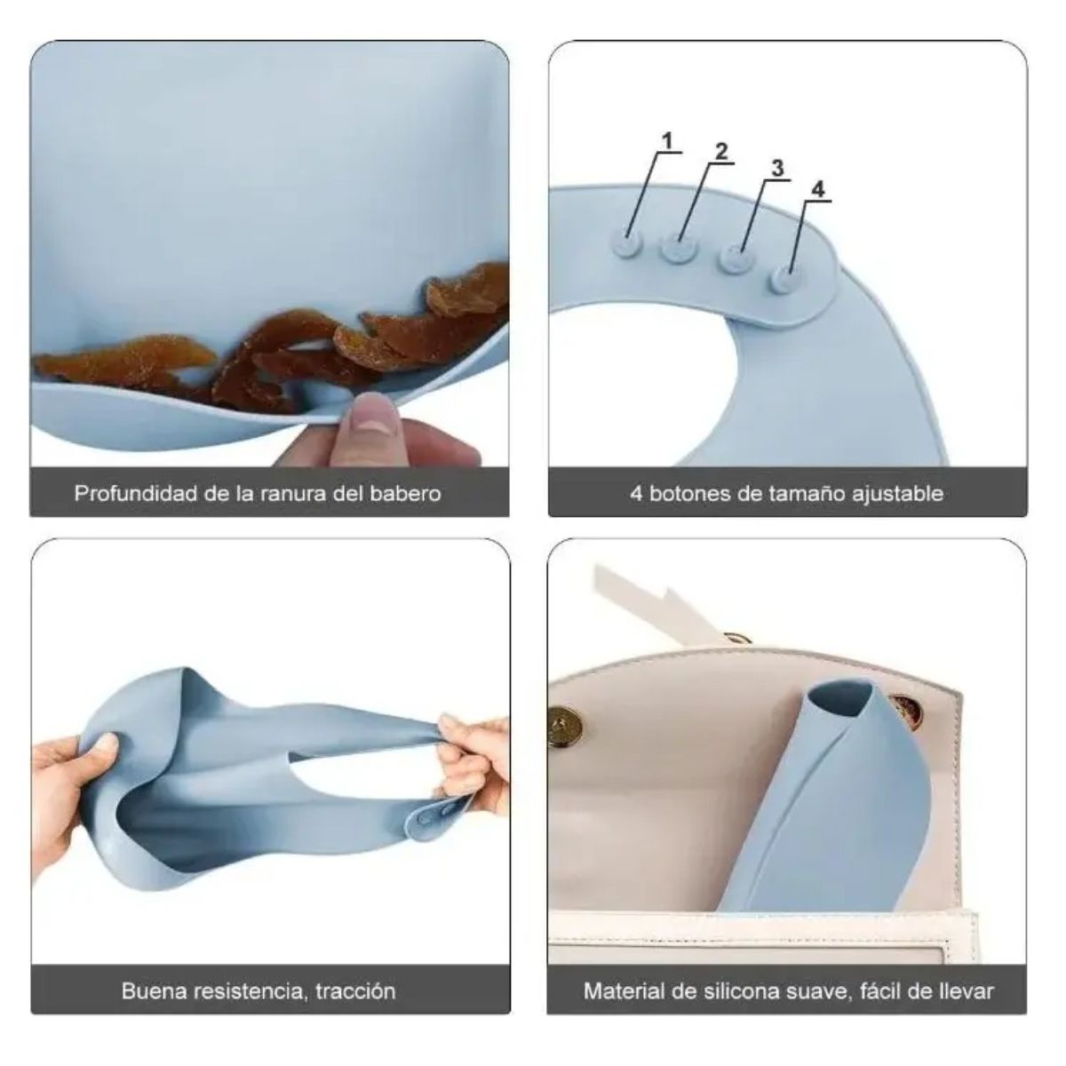 GENERICO - Set De Alimentación Silicona Dividida Con Ventosa Bebés 10pz Labg