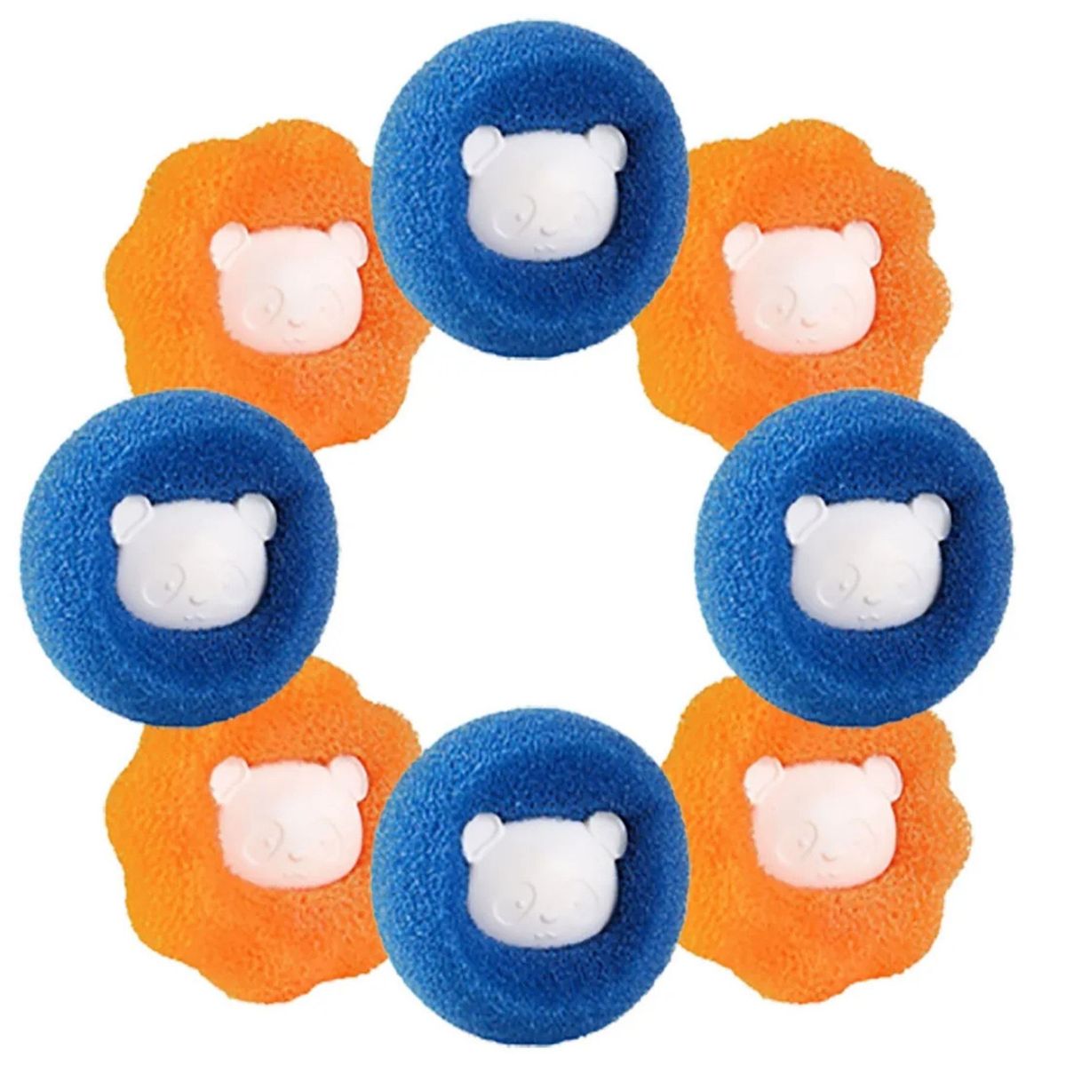 DEFF - 8 Bolas De Esponja Saca Pelusas Para Lavadora Removedor De Pelos de mascota
