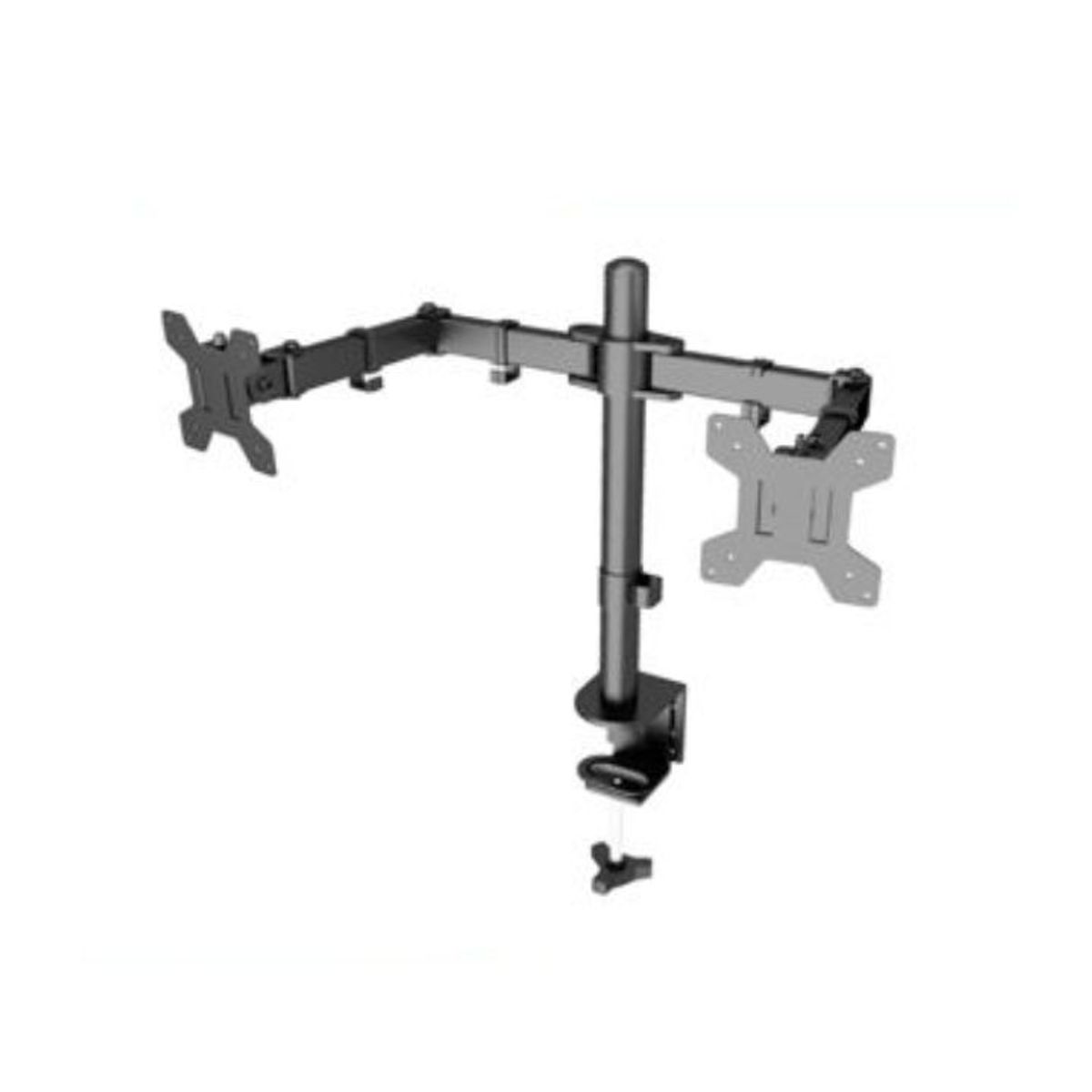 GENERICO - Soporte Dual De Escritorio Para 2 Monitores/TV 15-33" Negro Brazos Articulados Independientes