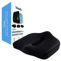 GENERICO - Cojín Ortopédico Gel Coxis Antideslizante Ergonómico Vitafy