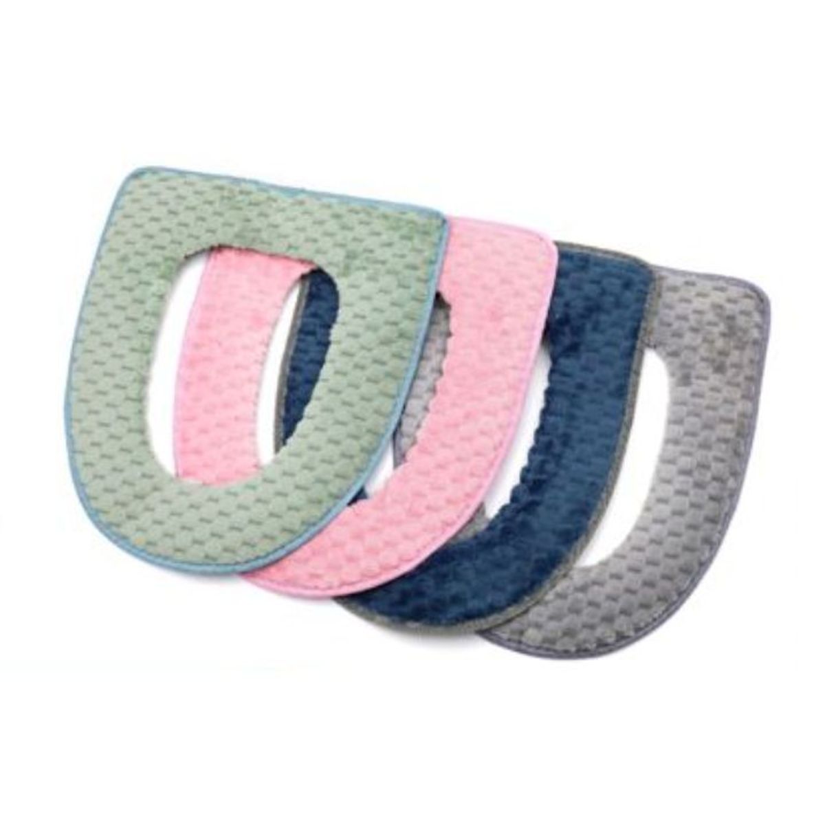 GENERICO - Funda Para Asiento De Inodoro De Felpa Lavable - 1 Unidad - Colores Surtidos - Ajuste Universal Elástico