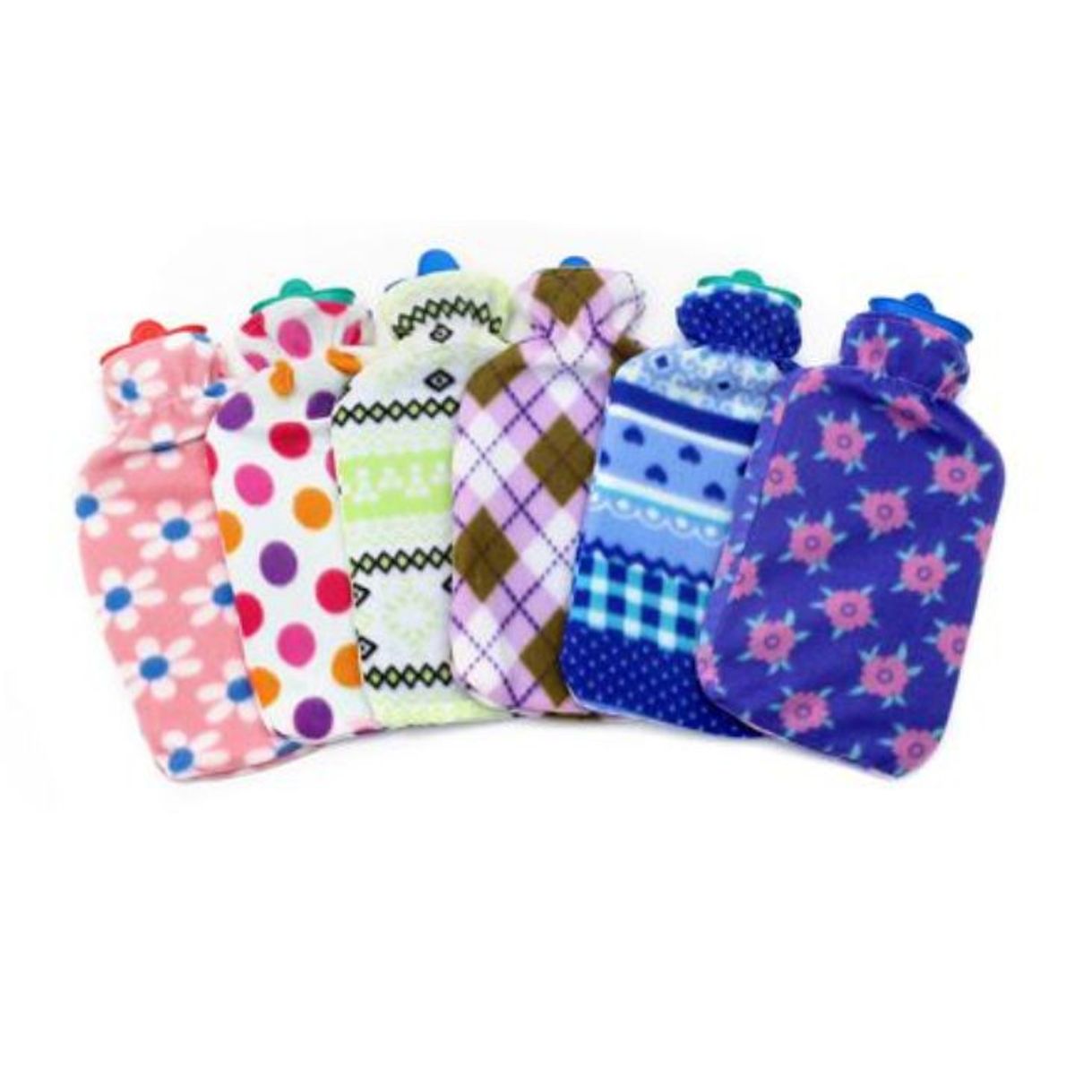 GENERICO - Bolsa De Agua Caliente 1.75L - Goma Reforzada Colores Surtidos - Tapa Hermética Antiderrames 1PCS