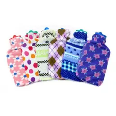 GENERICO - Bolsa De Agua Caliente 2 Litros XL - Goma Reforzada Colores Surtidos Tapón Hermético 1PCS
