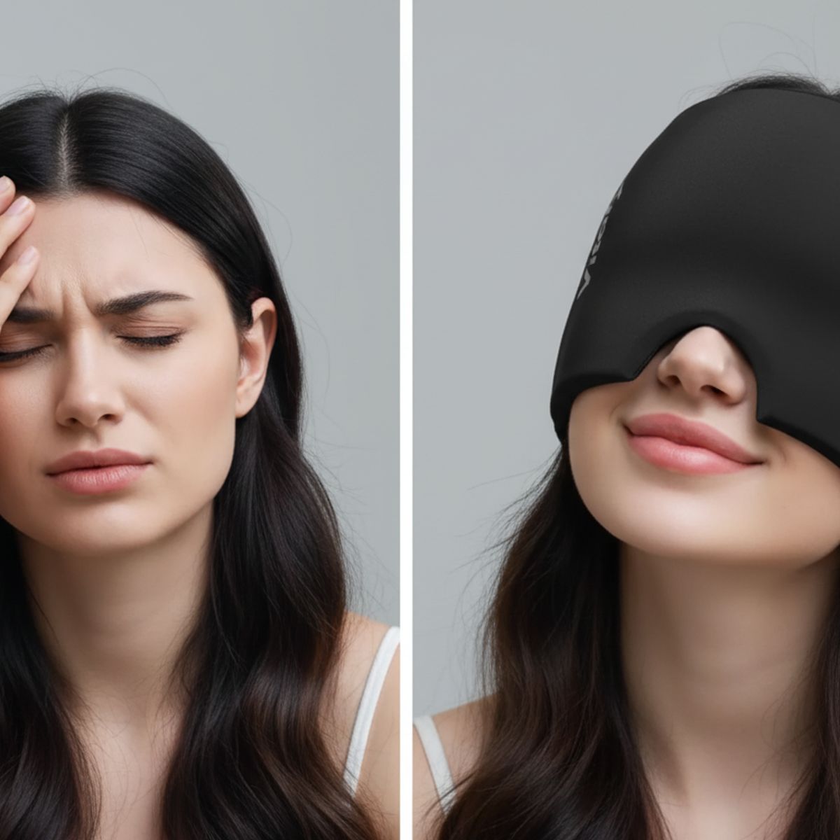 GENERICO - Gorro Gel Frío 360° Alivia Migraña, Dolor De Cabeza Y Estrés
