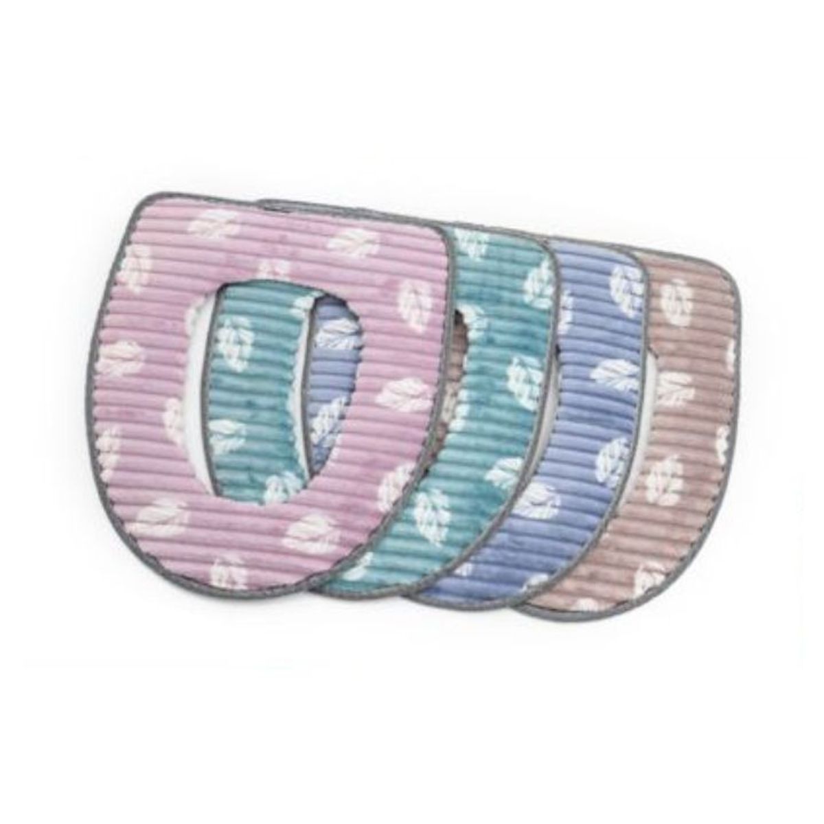GENERICO - Funda Para Asiento De Inodoro De Felpa Lavable - 1 Unidad Color Surtido - Ajuste Universal Elástico