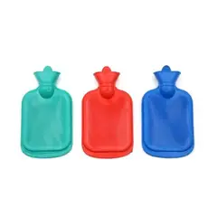 GENERICO - Bolsa De Agua Caliente 1.75 Litros - 34x18cm - Goma Reforzada 1PCS Colores Surtidos