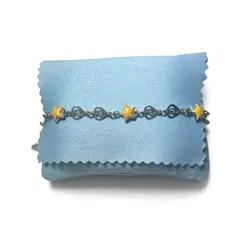 TAETHAI - Pulsera de plata 925 para niñas, estrellas