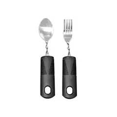 GENERICO - Cuchara y tenedor flexible para adultos mayores