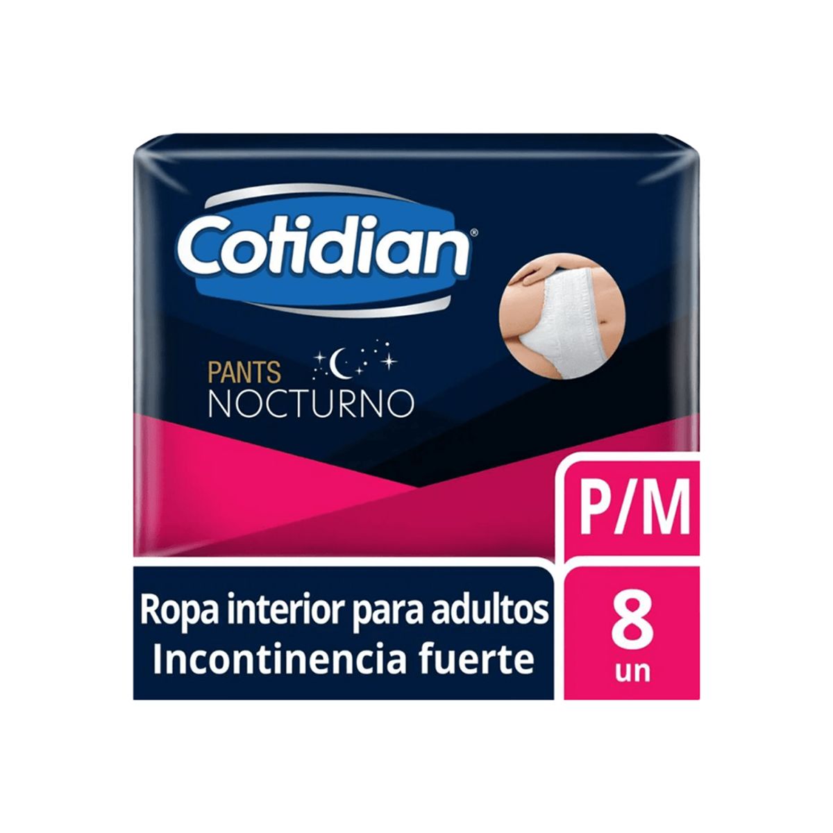COTIDIAN - Pants Nocturnos P/M 8 unidades