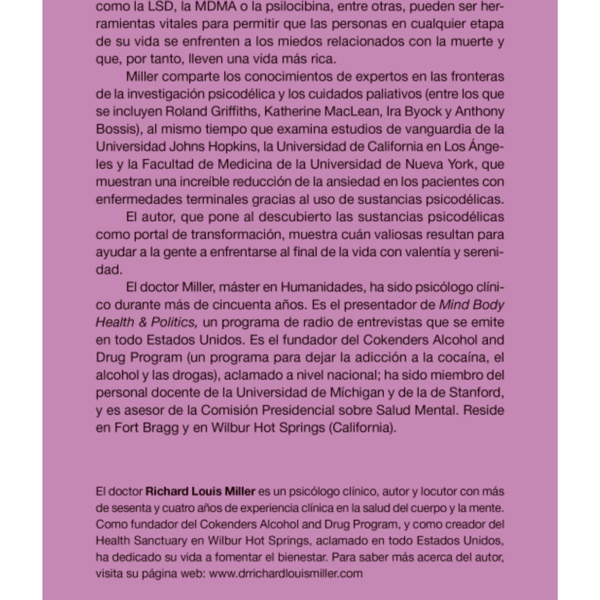 EDICIONES OBELISCO - Medicina psicodélica al final de la vida