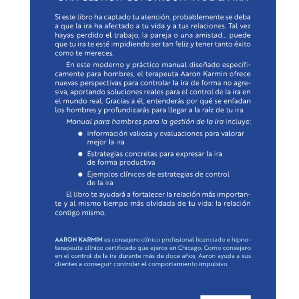 EDICIONES OBELISCO - Manual para hombres para la gestión de la ira