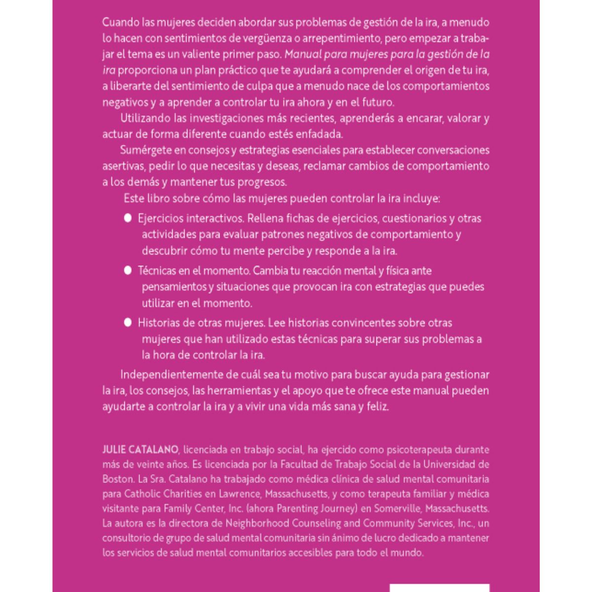 EDICIONES OBELISCO - Manual para mujeres para la gestión de la ira