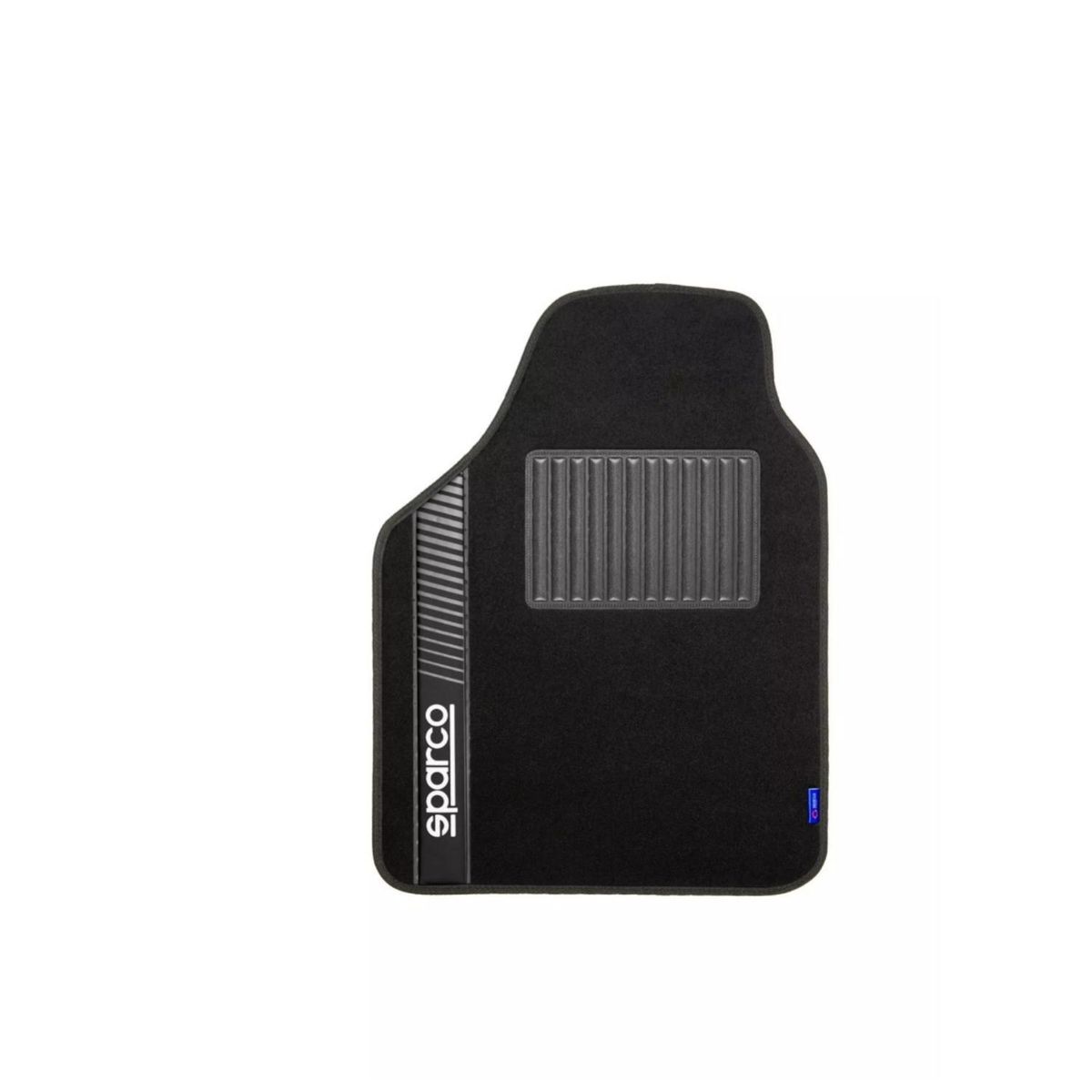 SPARCO - Set 4 Piezas Alfombras Piso Automovil Negro Sparco Ergonomicas