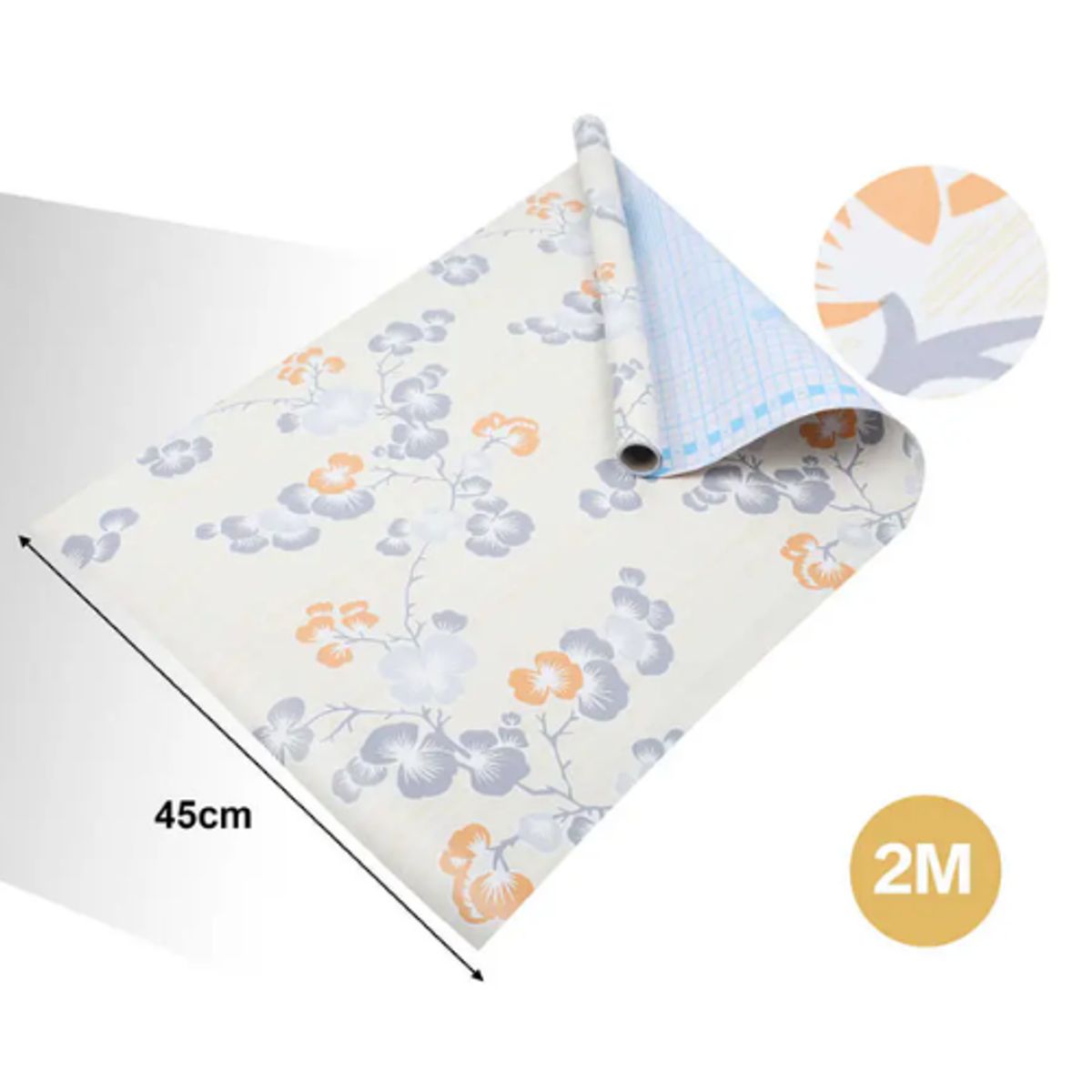GENERICO - Papel Adhesivo DECOMURAL 2mx45cm - Ideal Cocina y Baño