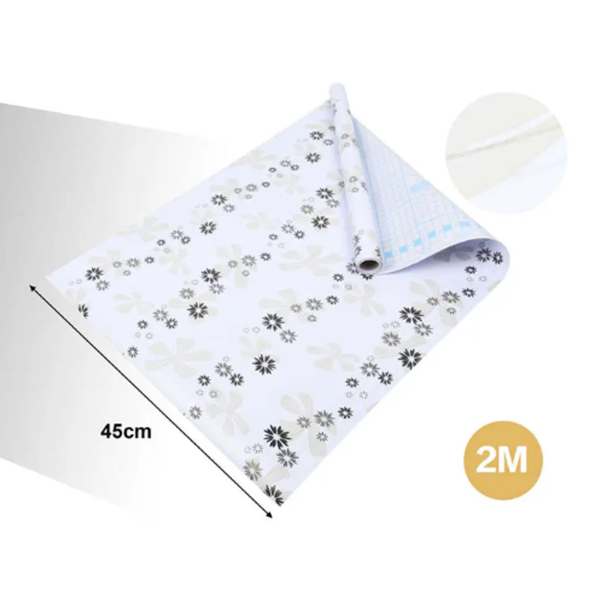 GENERICO - Papel Adhesivo DECOMURAL 2mx45cm - Ideal Cocina y Baño