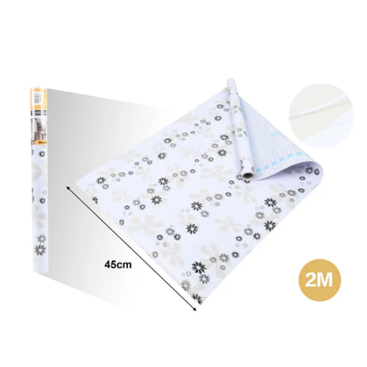 GENERICO - Papel Adhesivo DECOMURAL 2mx45cm - Ideal Cocina y Baño