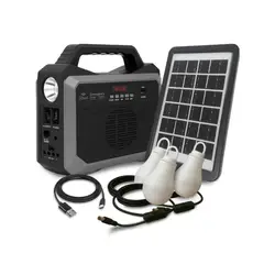 MLAB - Radio Bluetooth USB Con Kit De Iluminacion Y Energia Solar 9653