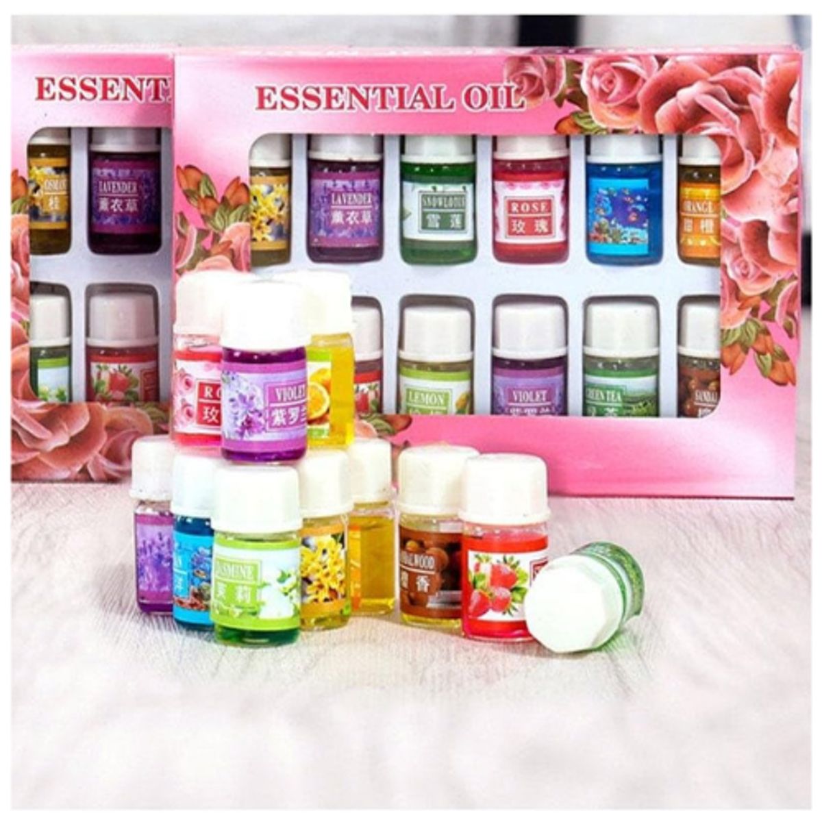 GENERICO - Set 12 Aceites Esenciales Aromaterapia