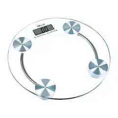 DBLUE - Pesa Balanza Digital De Baño Redonda LCD 180Kg
