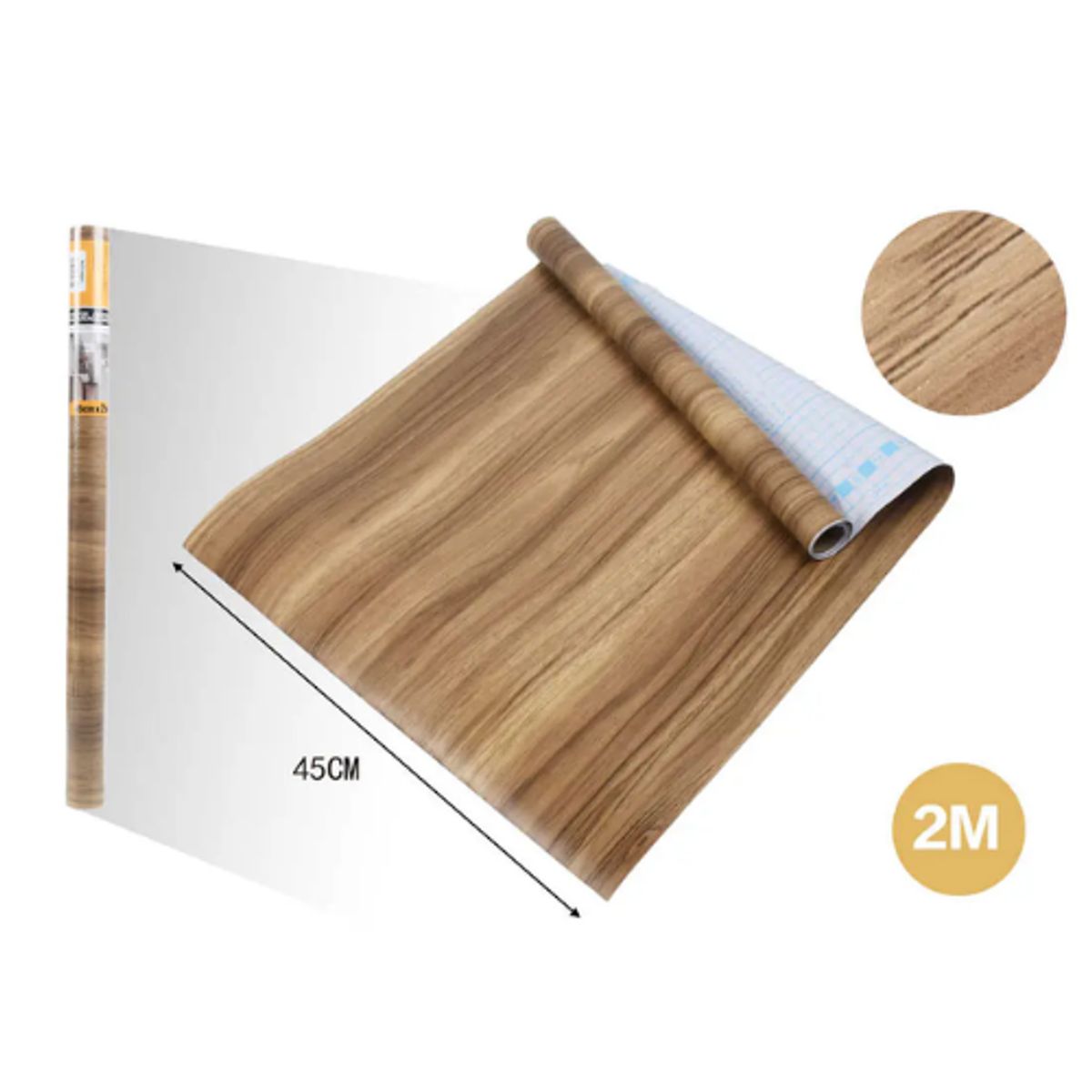 GENERICO - Papel Adhesivo DECOMURAL 2mx45cm - Ideal Cocina y Baño