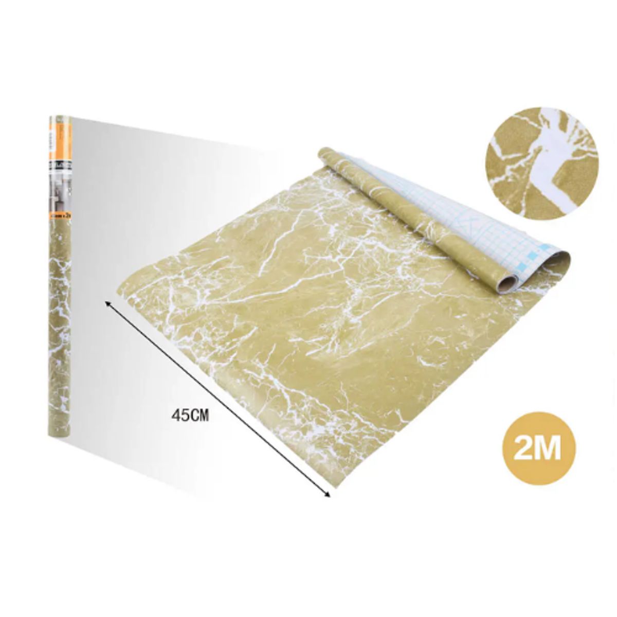 Papel Adhesivo DECOMURAL 2mx45cm - Ideal Cocina y Baño, marca GENERICO - Foto 2