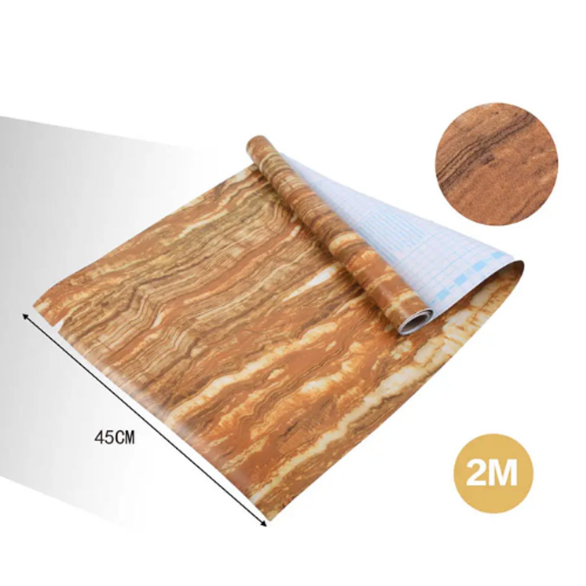 GENERICO - Papel Adhesivo DECOMURAL 2mx45cm - Ideal Cocina y Baño