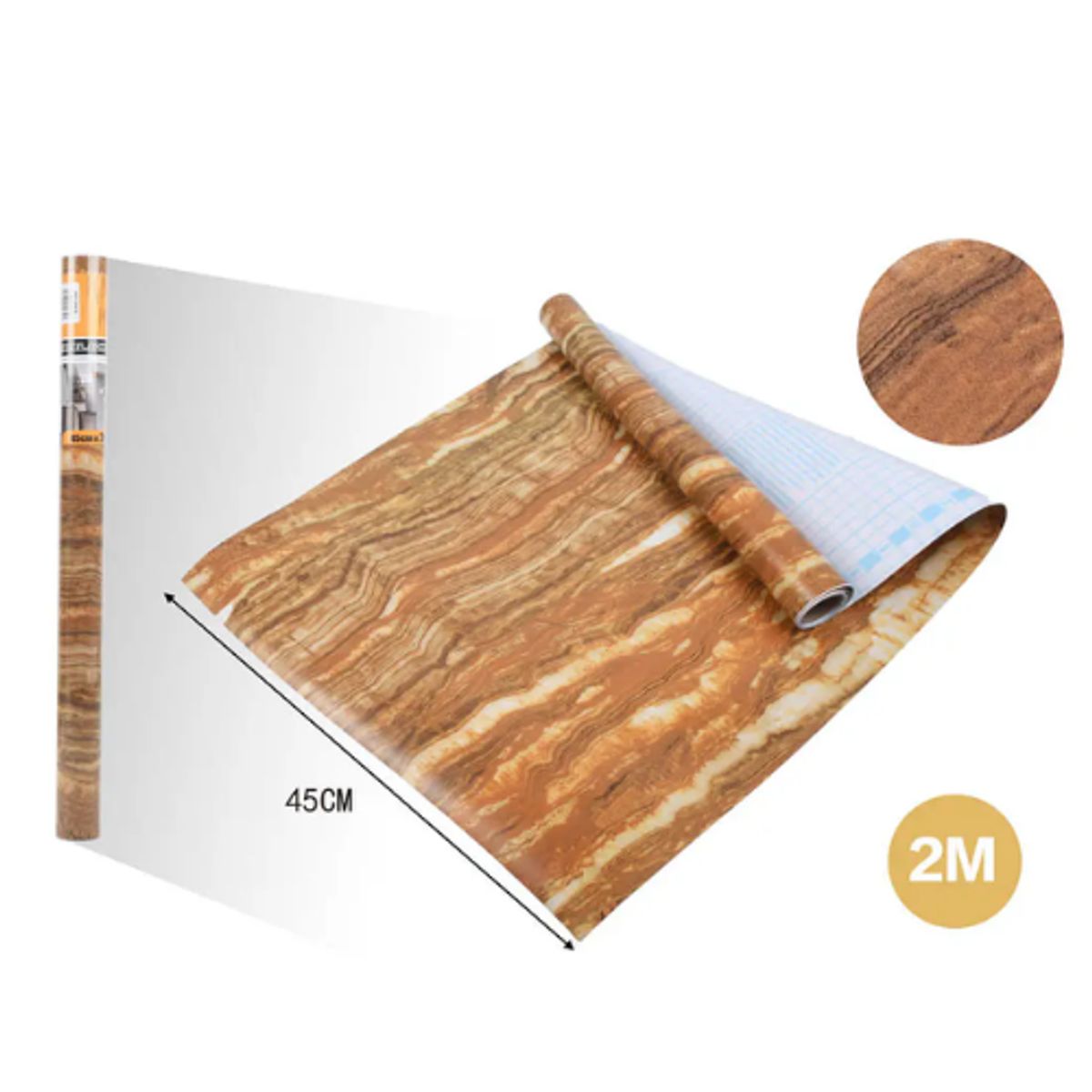 GENERICO - Papel Adhesivo DECOMURAL 2mx45cm - Ideal Cocina y Baño