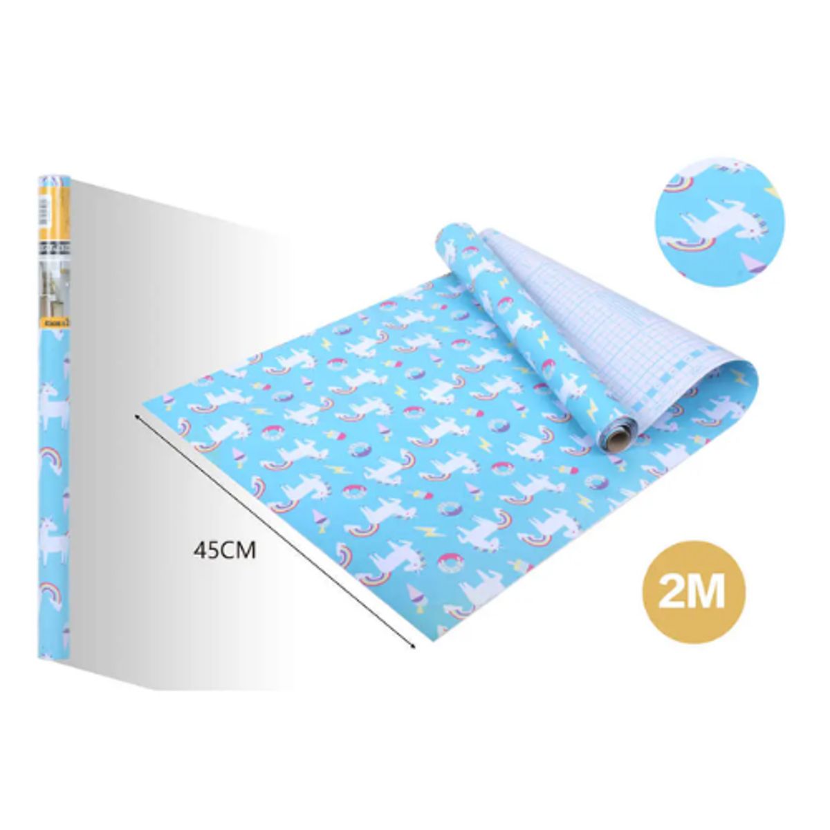 GENERICO - Papel Adhesivo DECOMURAL 2mx45cm - Ideal Cocina y Baño