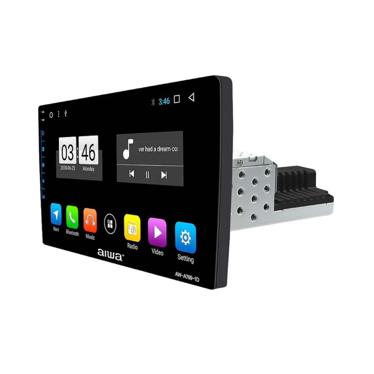AIWA - Radio Pantalla Android Para Automovil 9 HD WiFi AW-A709 Aiwa