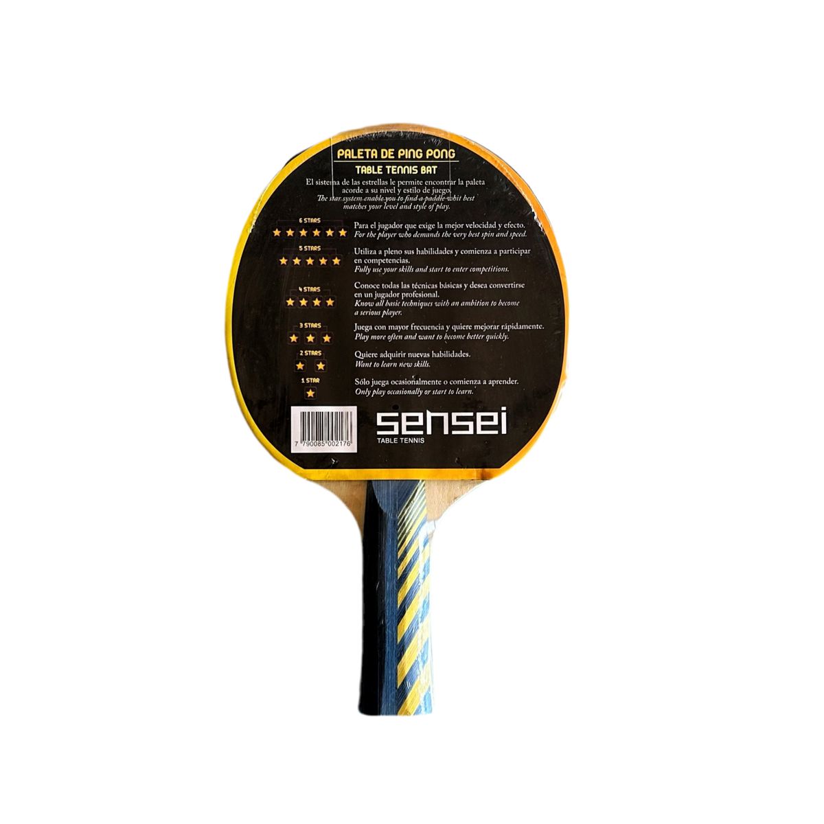 SENSEI - Paletas de Ping pong sensei 3 estrella