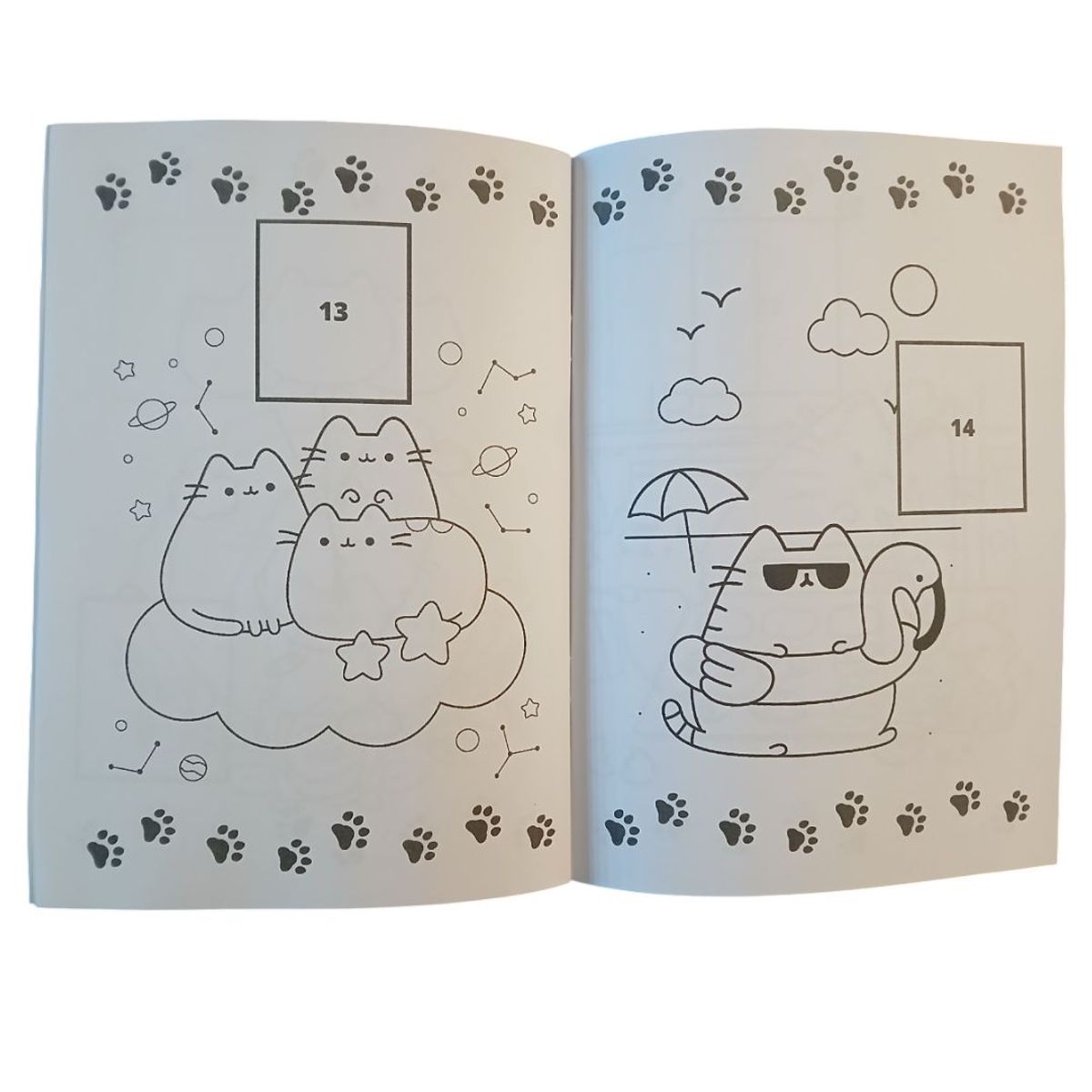 GENERICO - Libro para pintar Pusheen con stickers