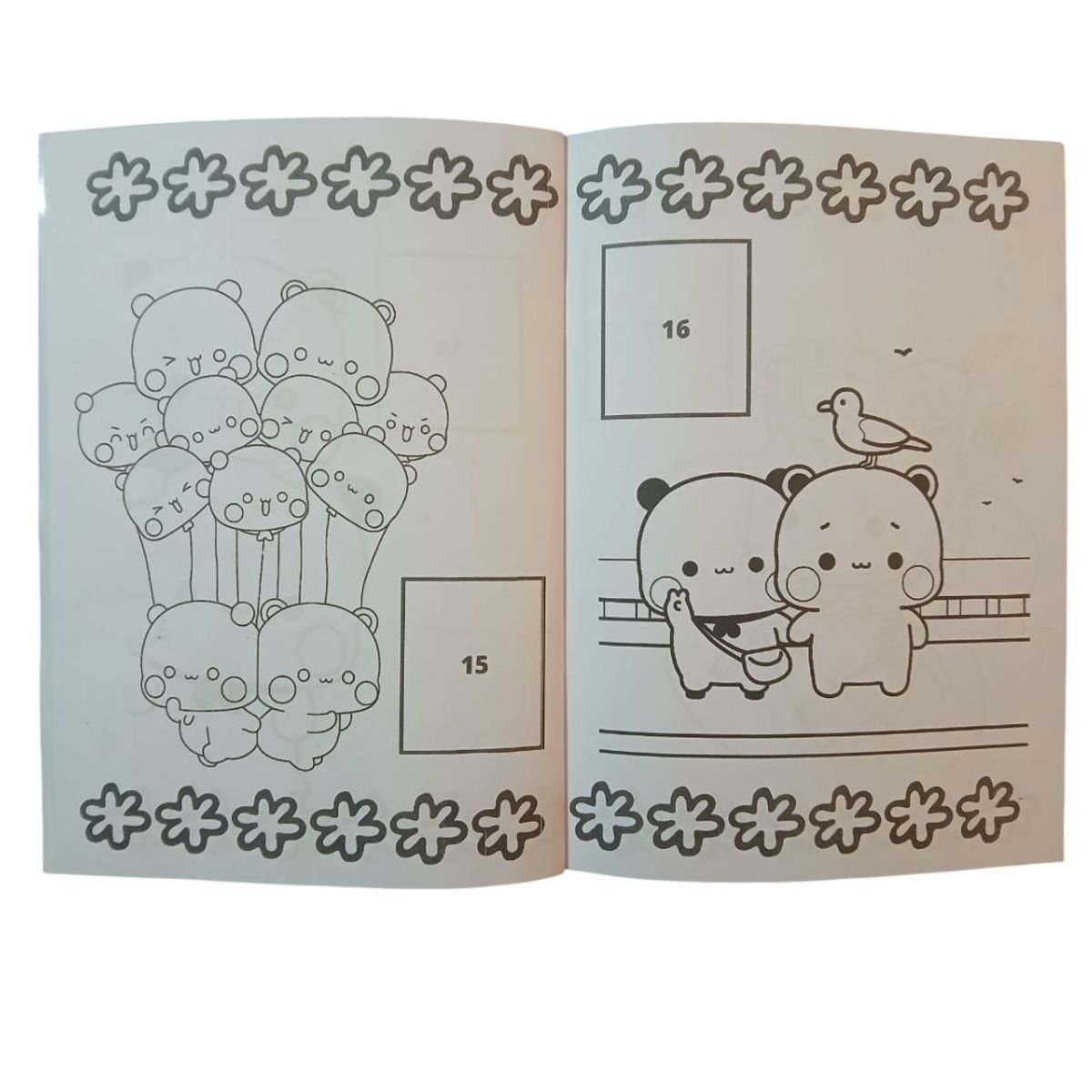 GENERICO - Libro para pintar Bubu y Dudu con stickers