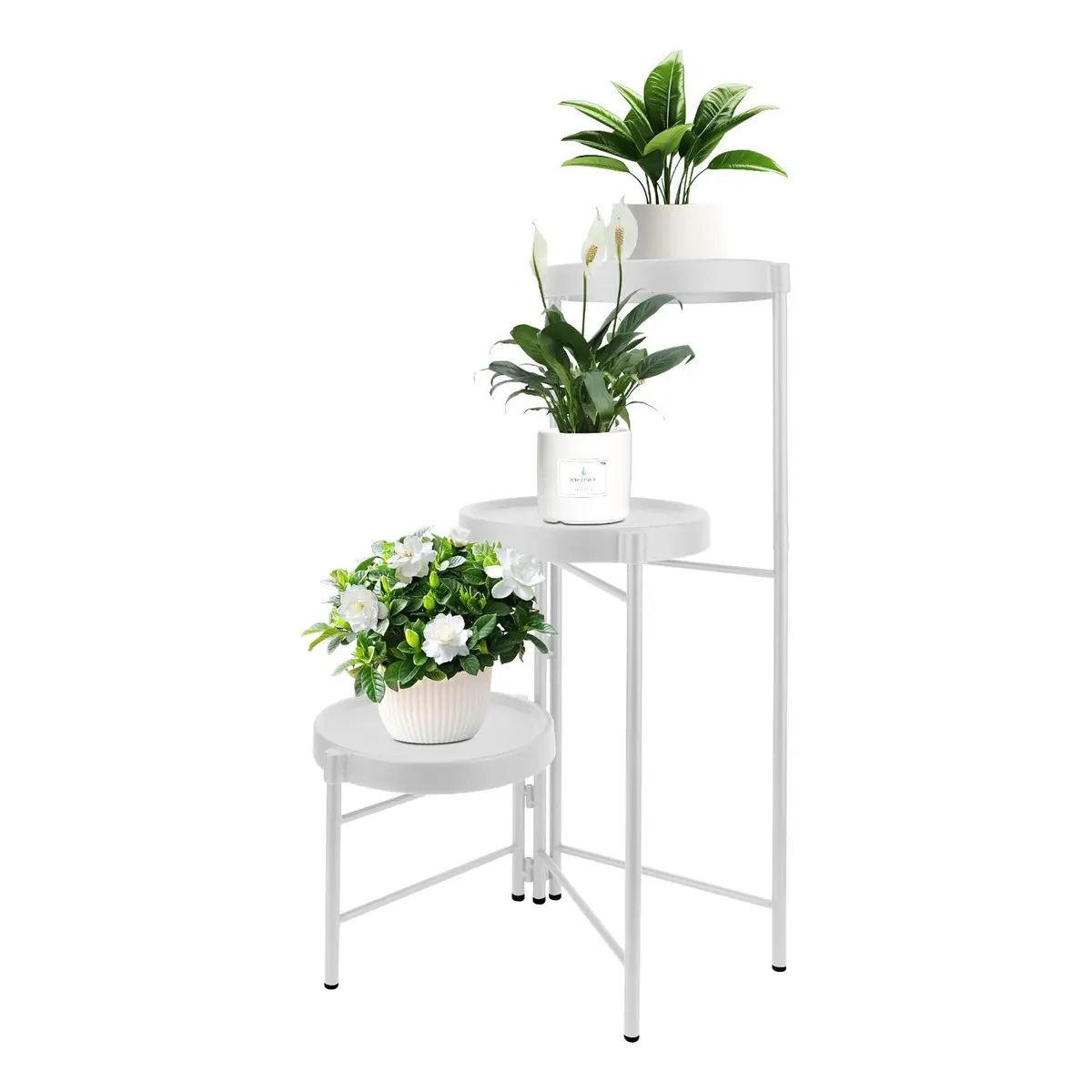 GENERICO - Pedestal Para 3 Plantas / Porta Maceteros Metalico Labg