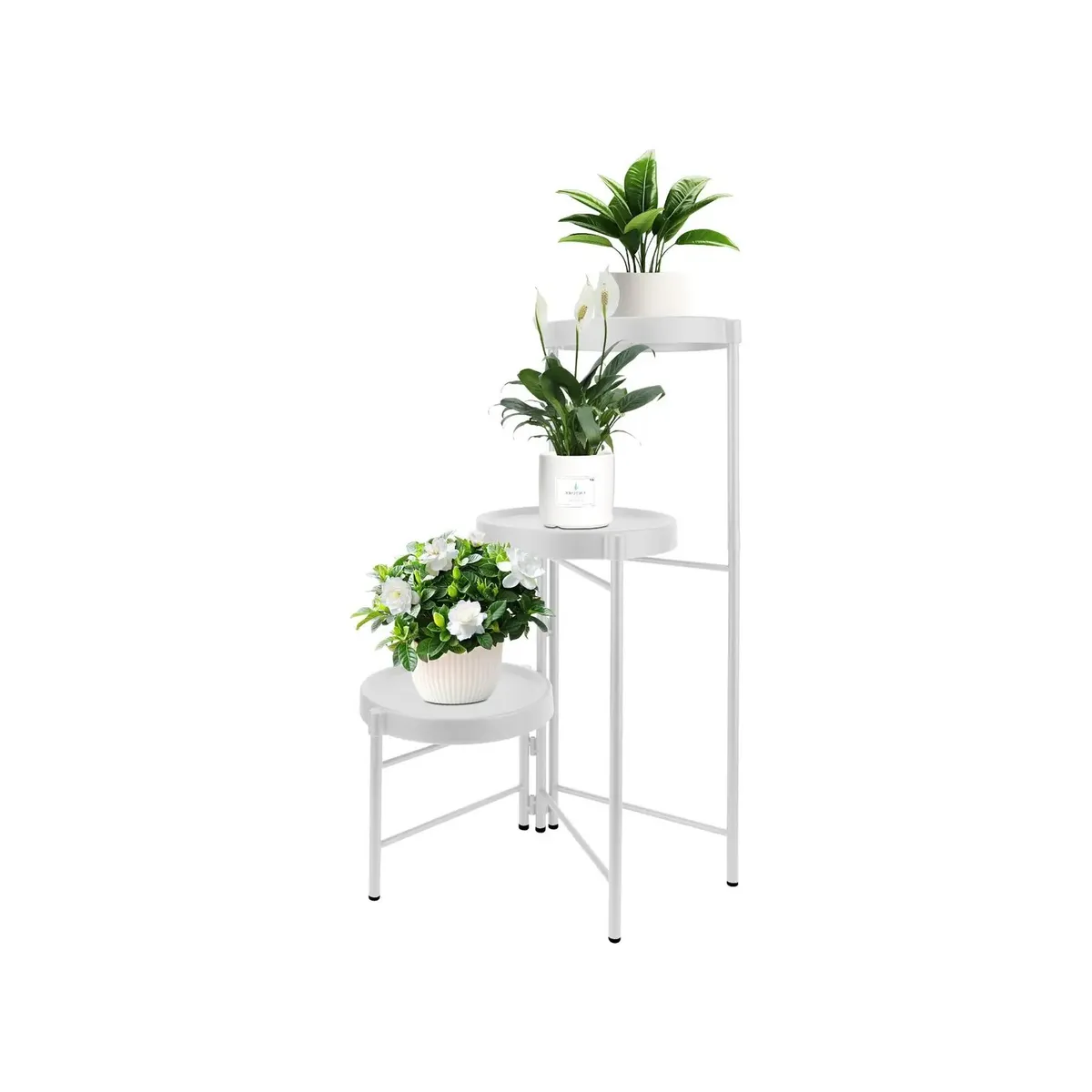 GENERICO - Pedestal Para 3 Plantas / Porta Maceteros Metalico Labg