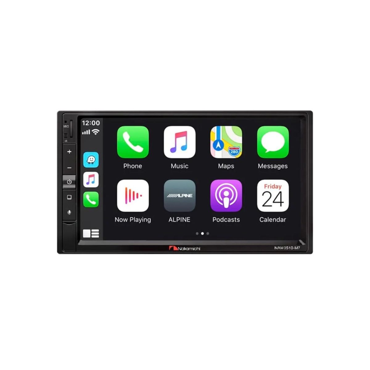 NAKAMICHI - Radio Pantalla Automovil 2 Din 50W 6.2" FHD I237NAM3510M7 Nakamichi