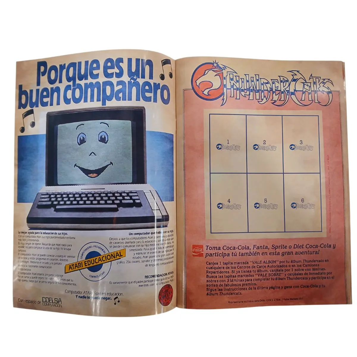 GENERICO - Álbum Thundercats (rmst 86´-cocacola)  + Todas Sus Láminas A Pegar