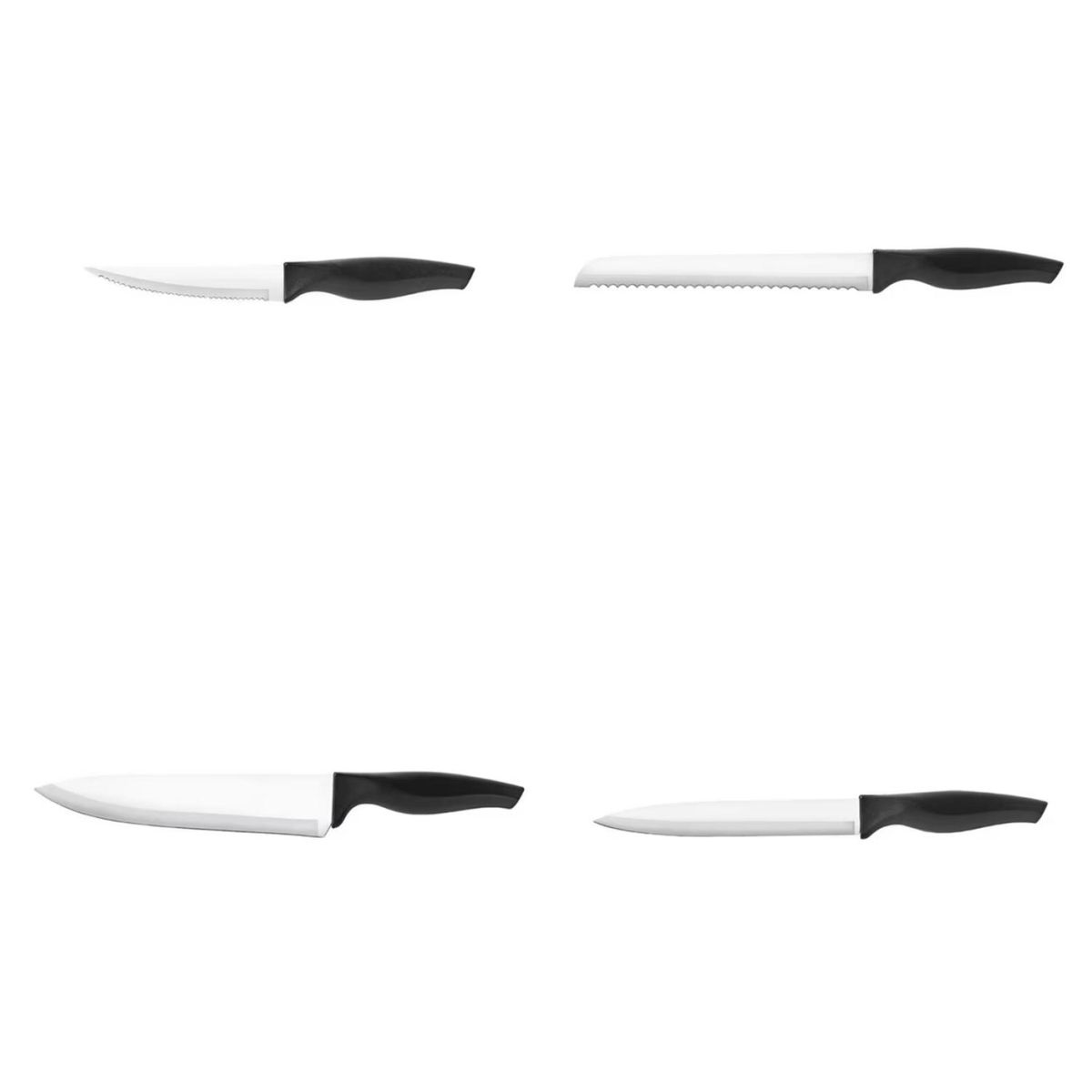 BRINOX - Set 5 Cuchillos De Acero Inoxidable Con Taco Cross Brinox
