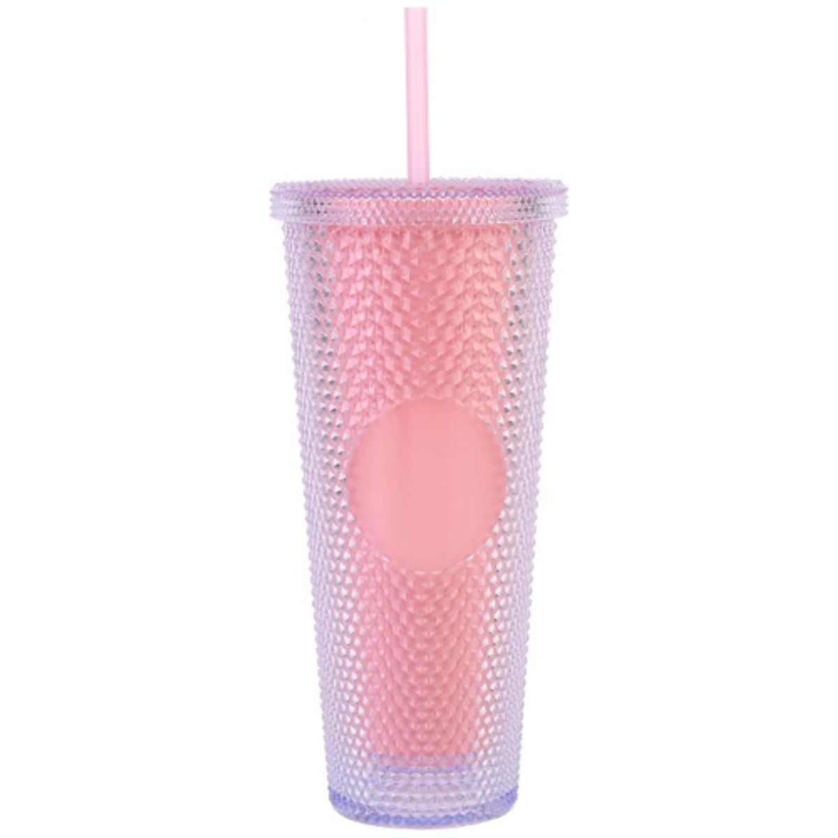 GENERICO - Vaso LED Doble Capa Con Tapa 700 ML