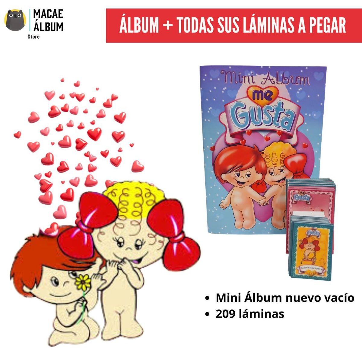 GENERICO - Mini Álbum Me Gusta (rmst 2006)  + Todas Sus Láminas A Pegar