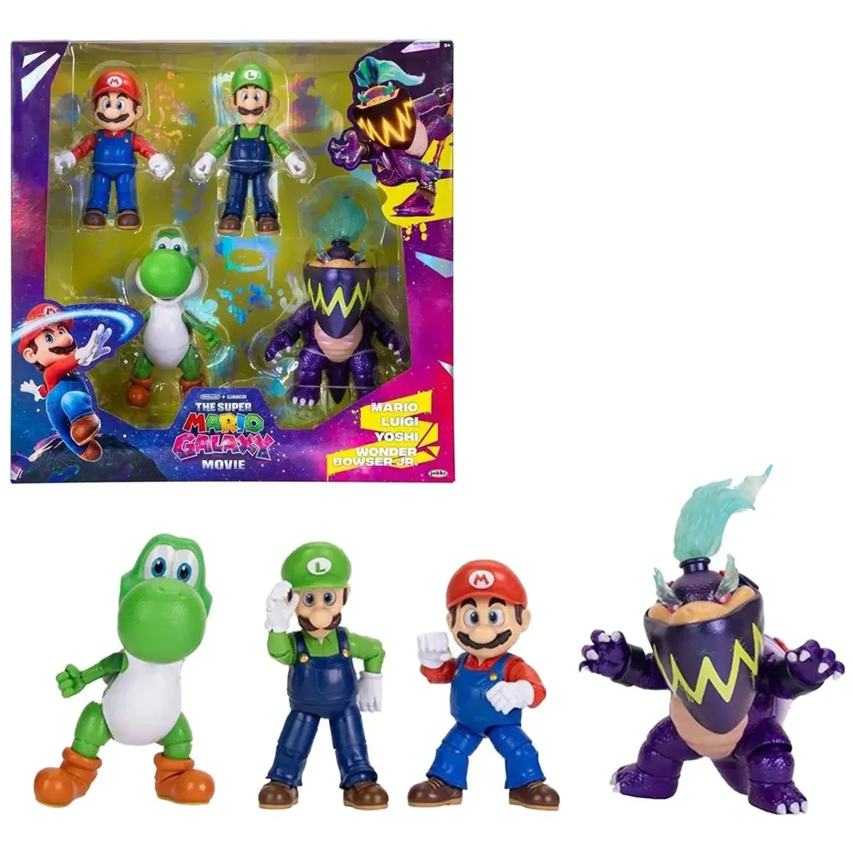 NINTENDO - Multipack Super Mario Galaxy Movie 4 Figuras Exclusivas Nintendo
