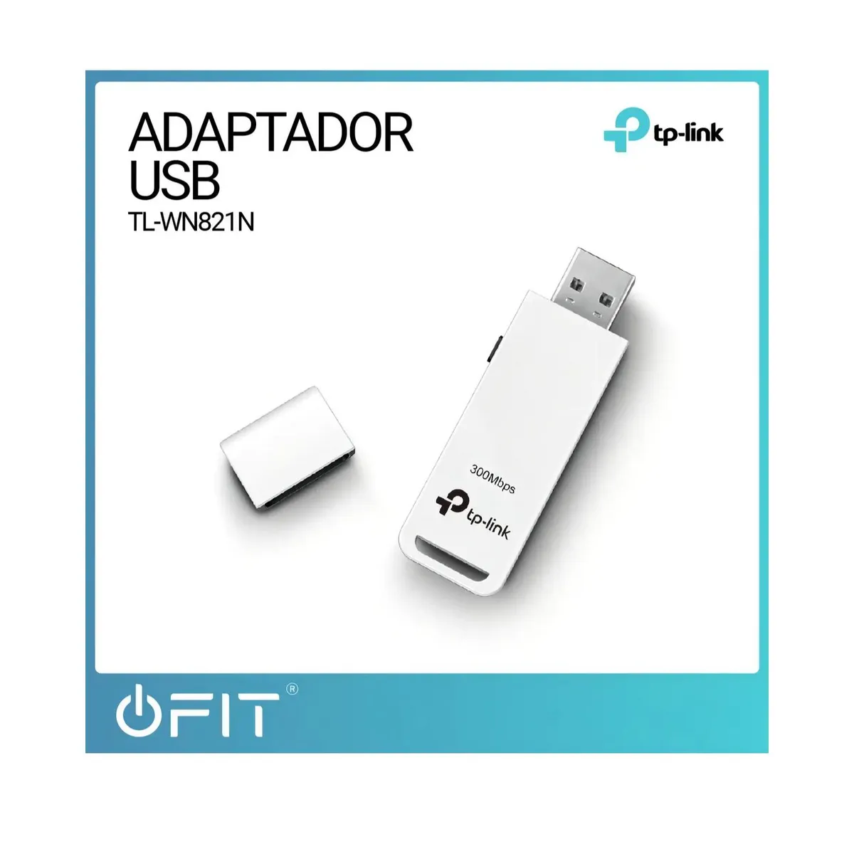 TP LINK - Adaptador Inalambrico USB WiFi N 300mbps Tl-Wn821n Tp-Link