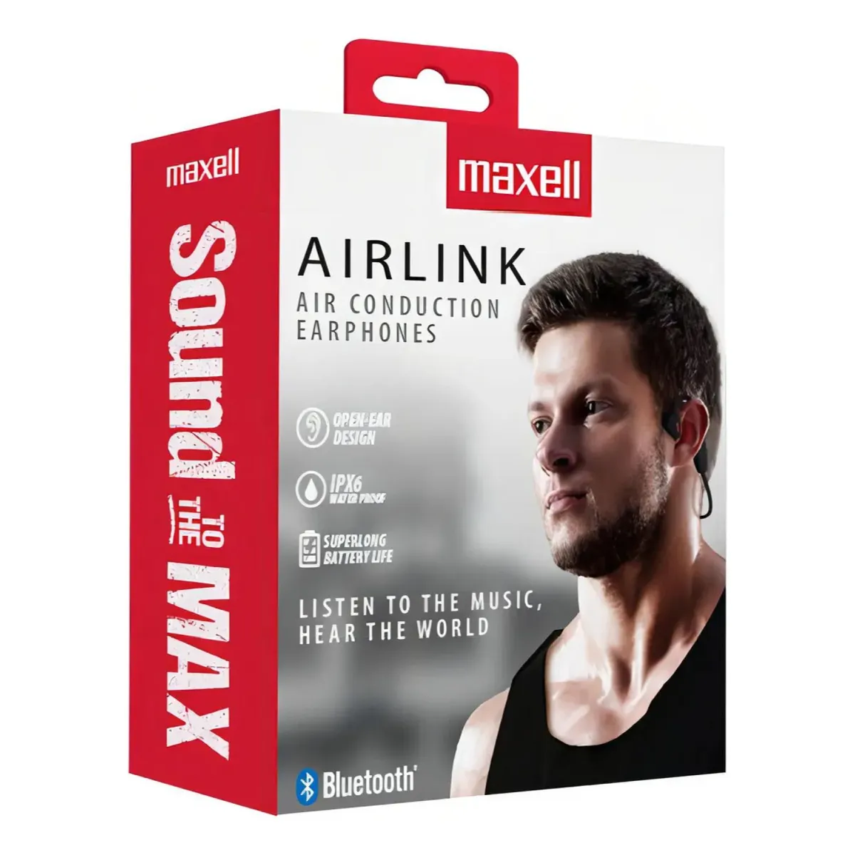 MAXELL - Audifonos Bluetooth InEar Deportivos Negro Airlink Maxell