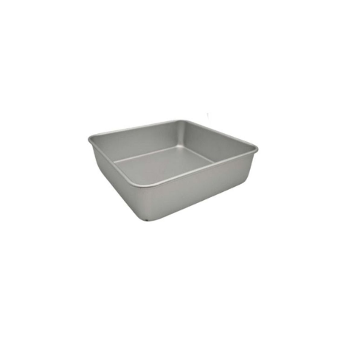 GENERICO - Molde Cuadrado Desmontable Aluminio 26x8cm 12 Unid
