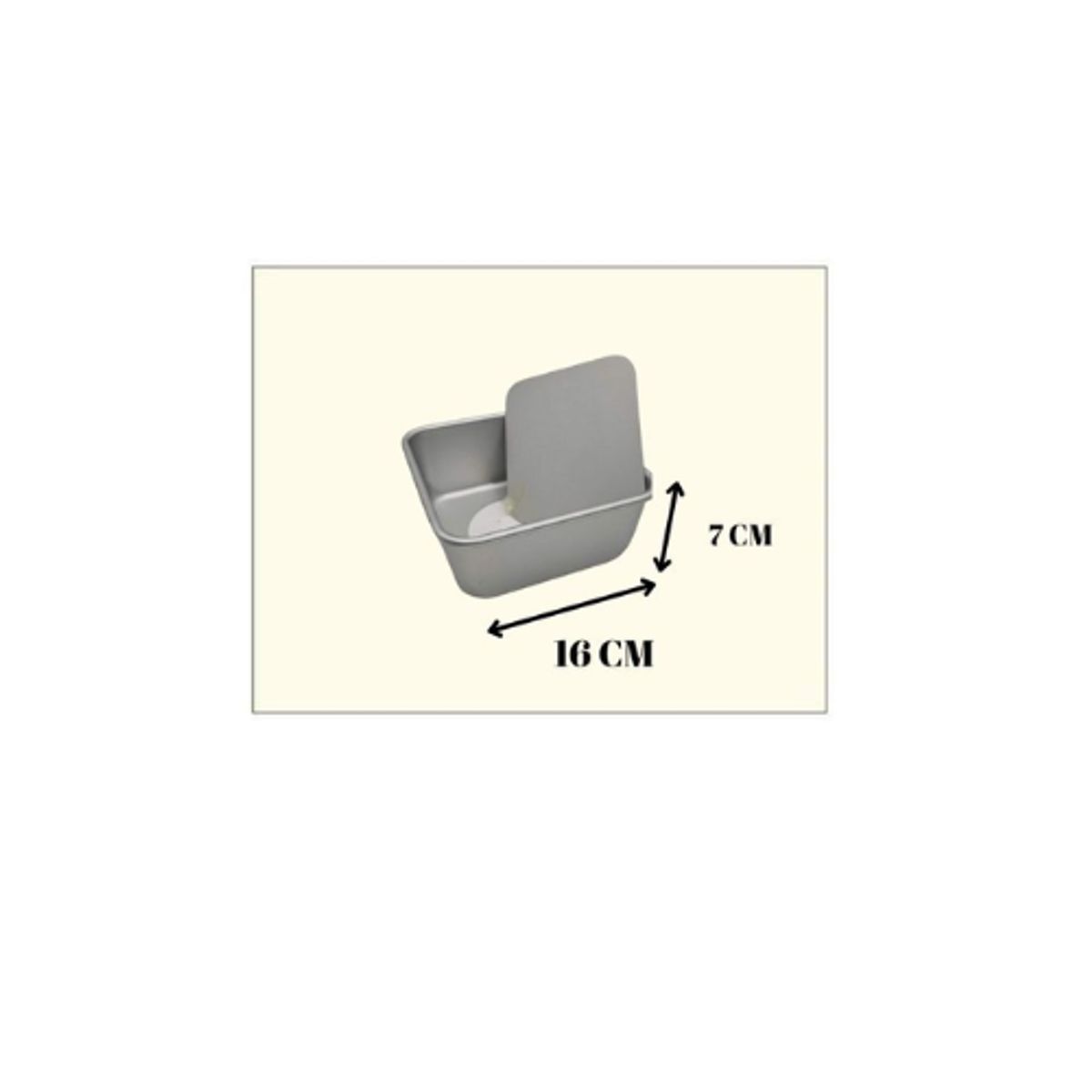 GENERICO - Molde Cuadrado Desmontable Aluminio 16x7cm 12 Unid