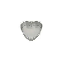 GENERICO - Molde Corazón Desmontable Aluminio 19cm 12 Unid