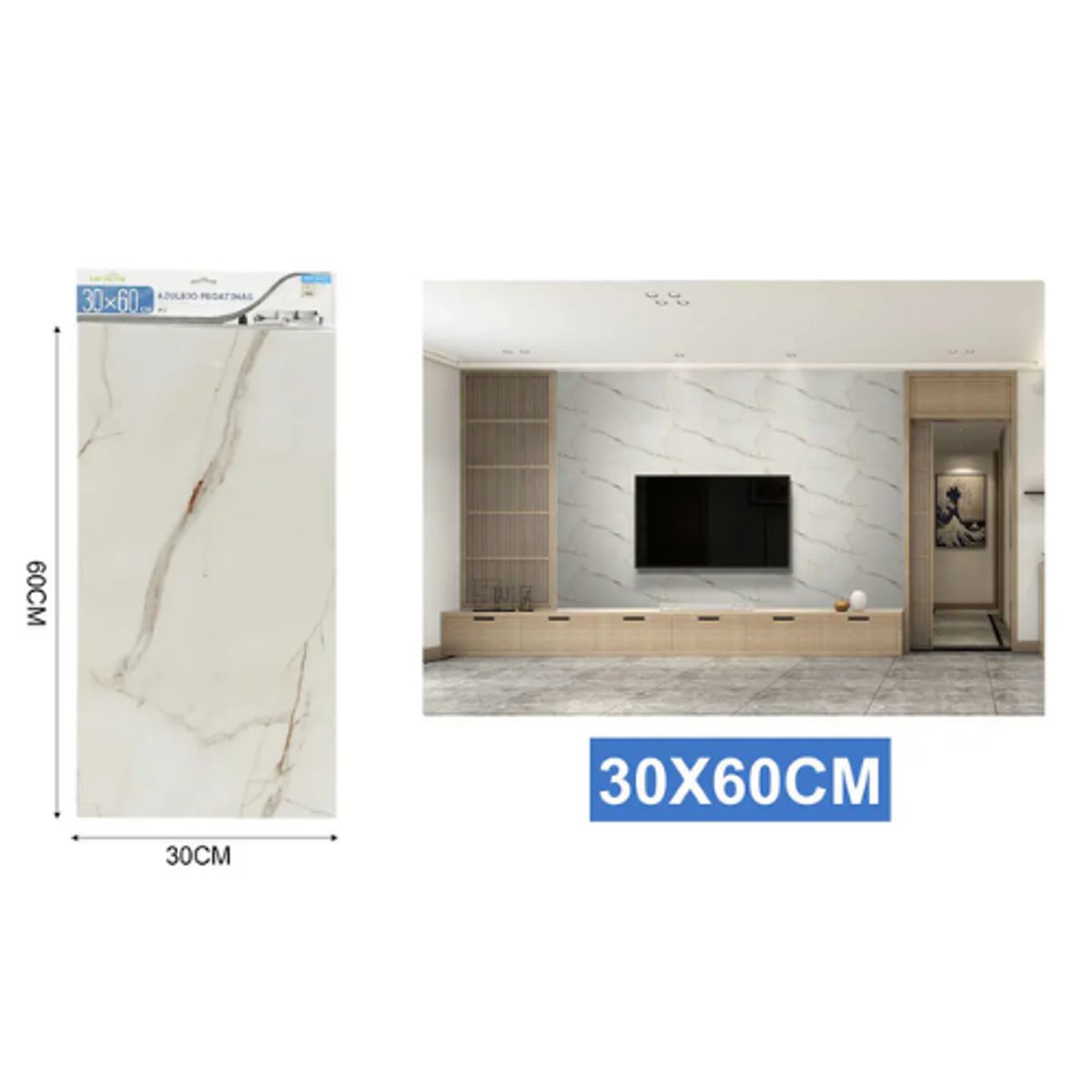 Papel Adhesivo DECOMURAL 30x60cm - Ideal Cocina y Baño, marca GENERICO - Foto 2