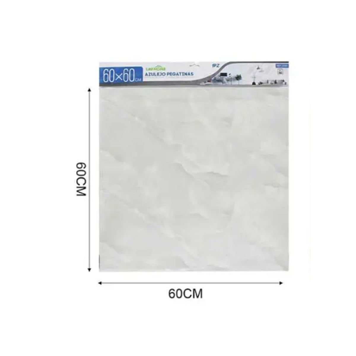Papel Adhesivo DECOMURAL 60X60CM AZULEJO- Ideal Cocina y Baño, marca GENERICO - Foto Principal